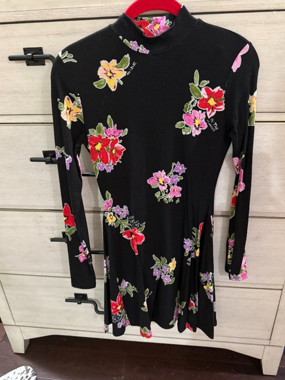 Desigual Black Floral Dress
